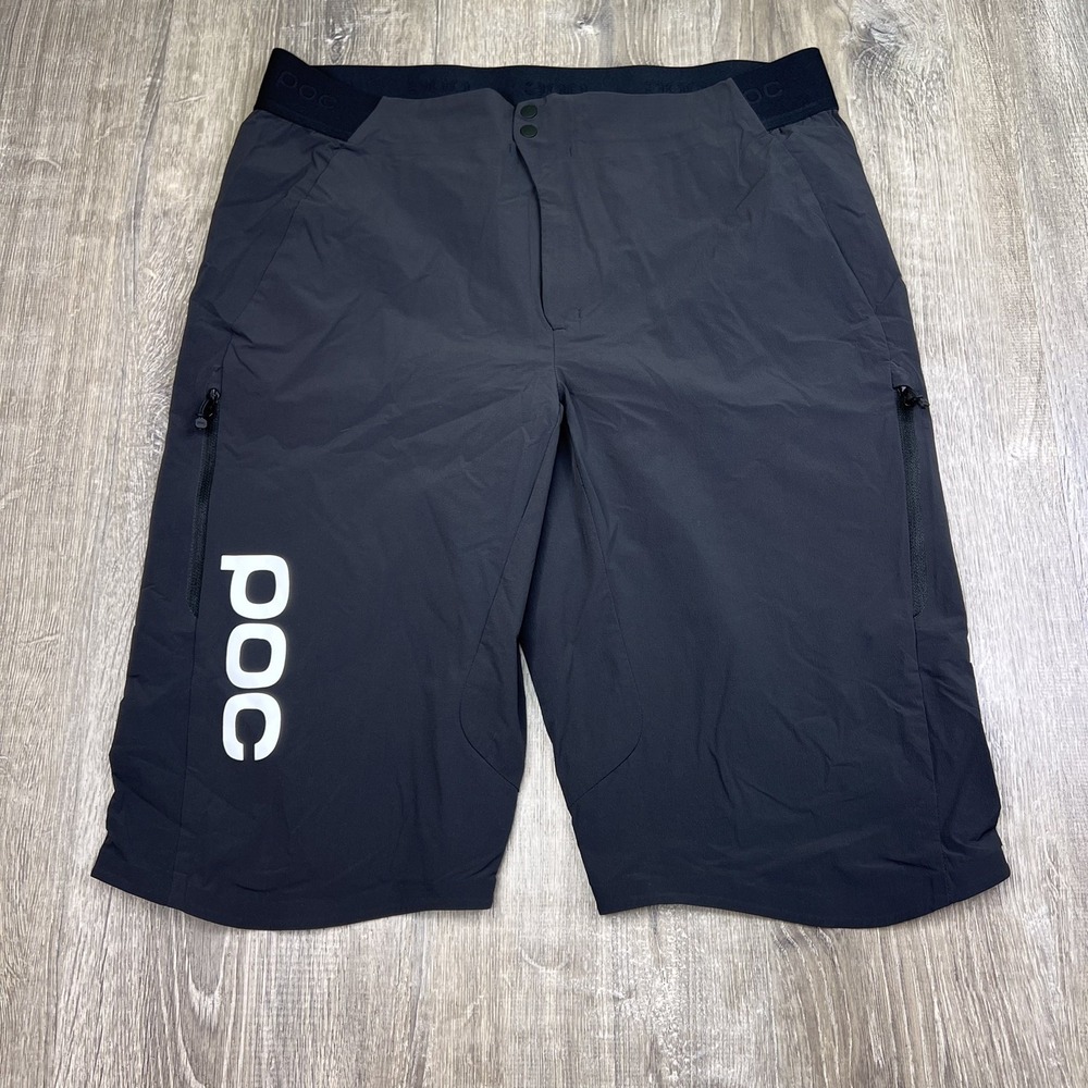 POC MTB Shorts Mountain Bike Trail Cycling Black Mens Size Xtra Large Inseam 14"